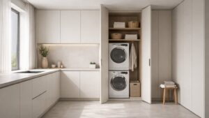 Minimalist Laundry Spaces