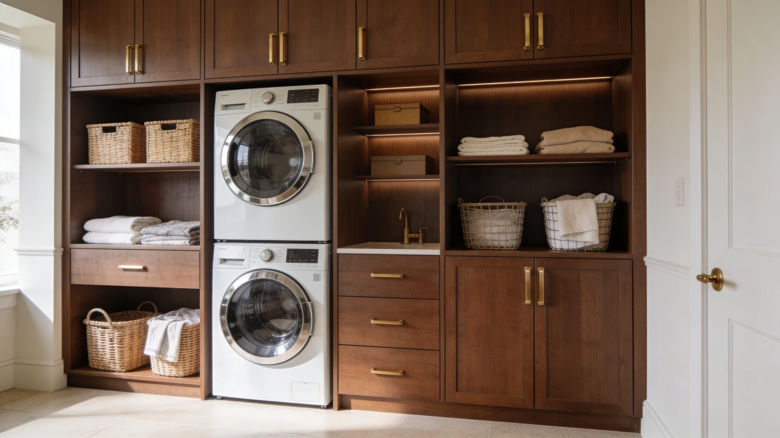 Built-In Laundry Furniture