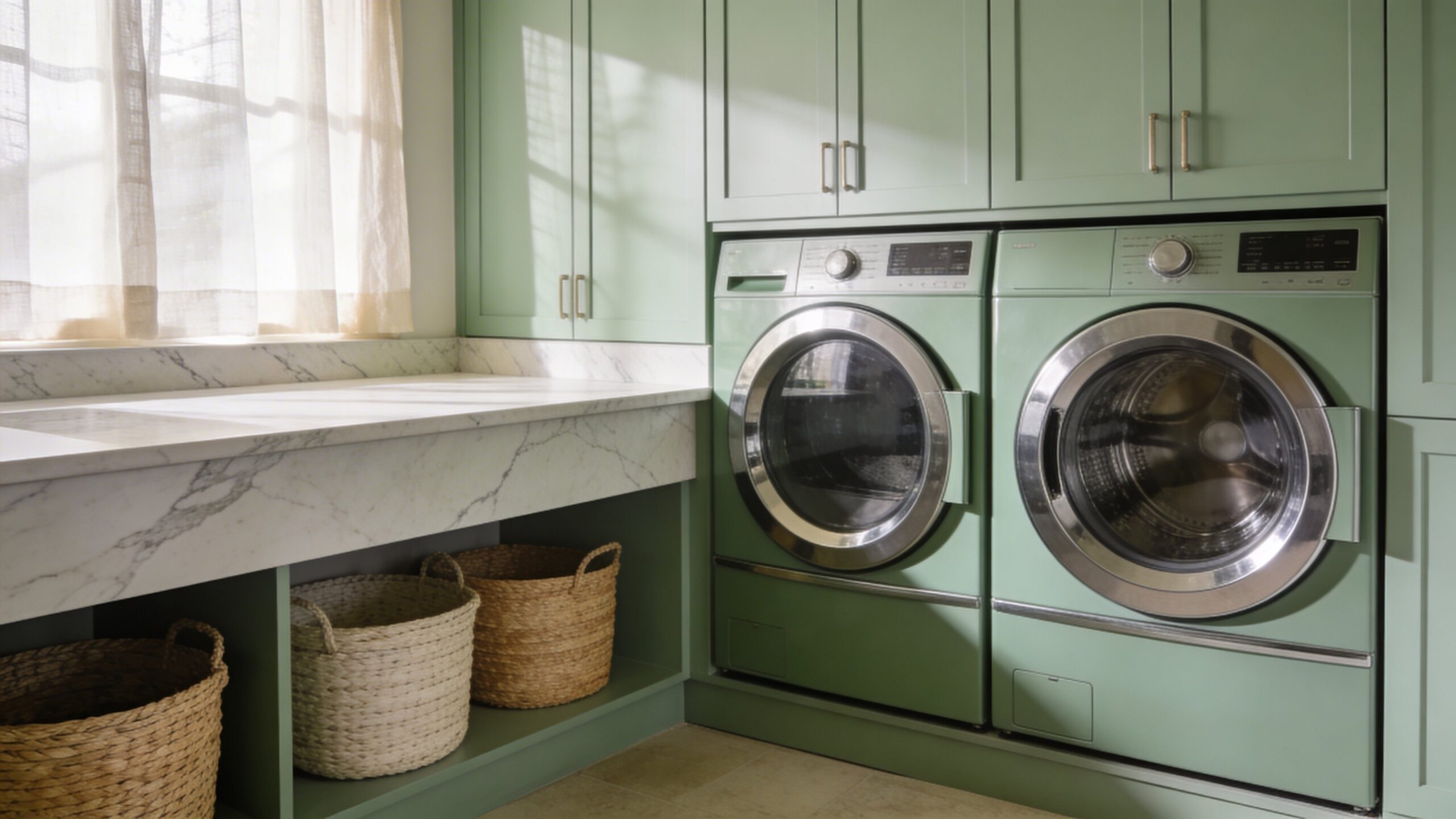 Color-Themed Laundry Rooms