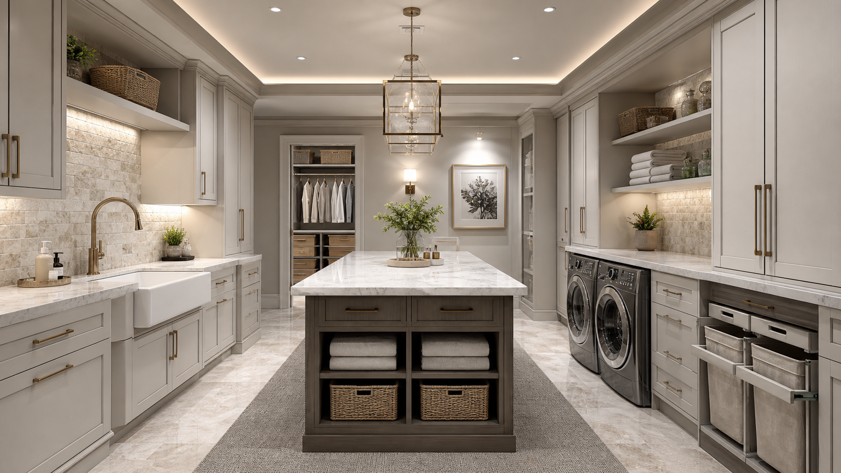 The Ultimate Guide to Designing a Luxury Laundry Room in a professionally designed laundry room