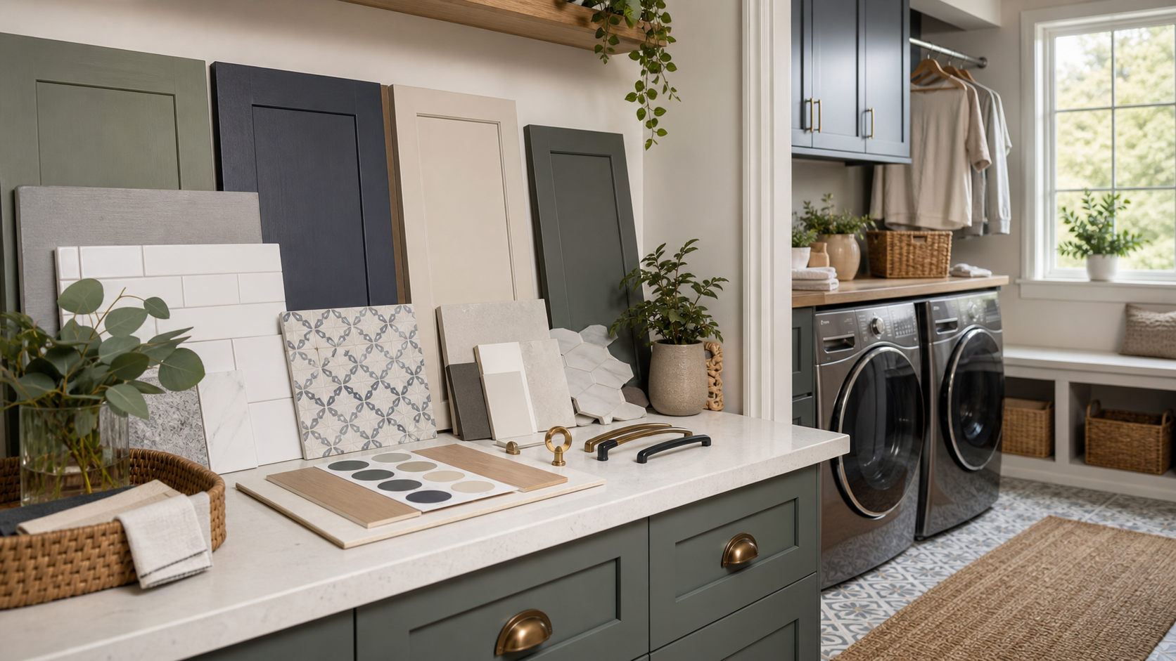 Best Laundry Room Color Schemes for a Stylish and Functional Space in a professionally designed laundry room
